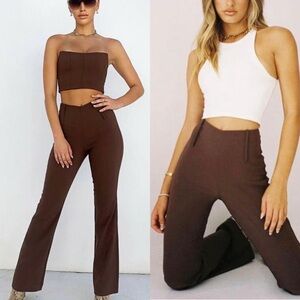 Tiger Mist Teddie Pants in Chocolate